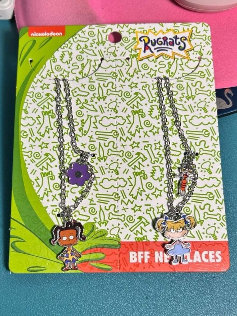 Nickelodeon Rugrats Angelica and Susie BFF Necklace Set